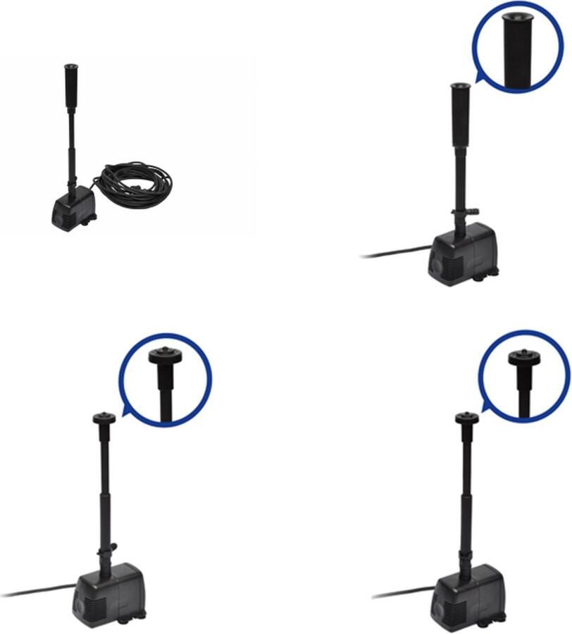 VidaXL Fonteinpomp voor vijvers 1000 l u Fonteinaccessoire Fonteinaccessoires Fonteinpomp Fonteinpompen