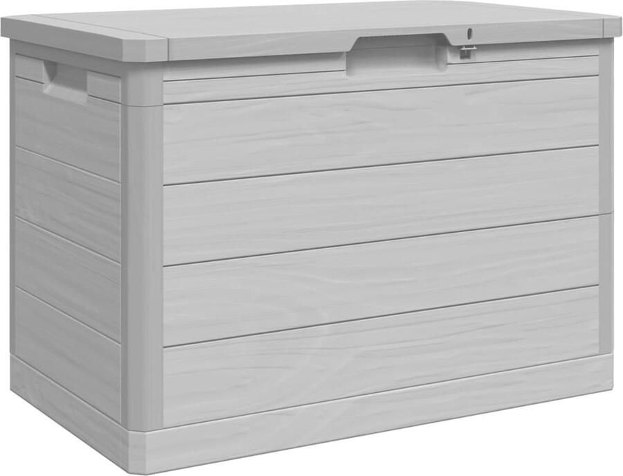 VidaXL Kussenbox 77 5x44 5x53 cm polypropeen grijs