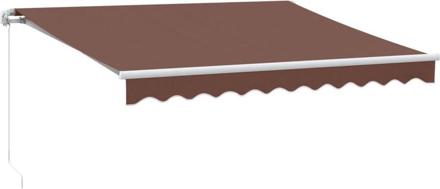 VidaXL Luifel handmatig uittrekbaar 300x250 cm bruin