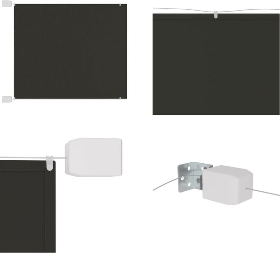 VidaXL Luifel verticaal 100x420 cm oxford stof antracietkleurig Verticale Luifel Verticale Luifels Luifel Verticaal Scherm