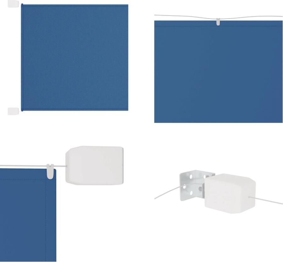 VidaXL Luifel verticaal 140x600 cm oxford stof blauw Verticale Luifel Verticale Luifels Luifel Verticaal Scherm