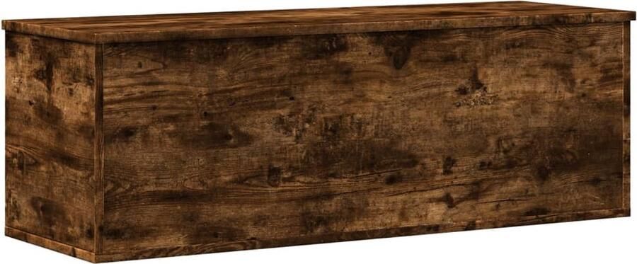 VidaXL Opbergbox 102x35x35 cm bewerkt hout gerookt eikenkleurig