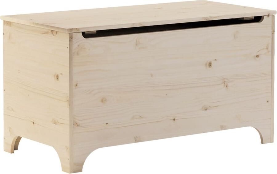VidaXL Opbergbox met deksel RANA 100x49x54 cm massief grenenhout