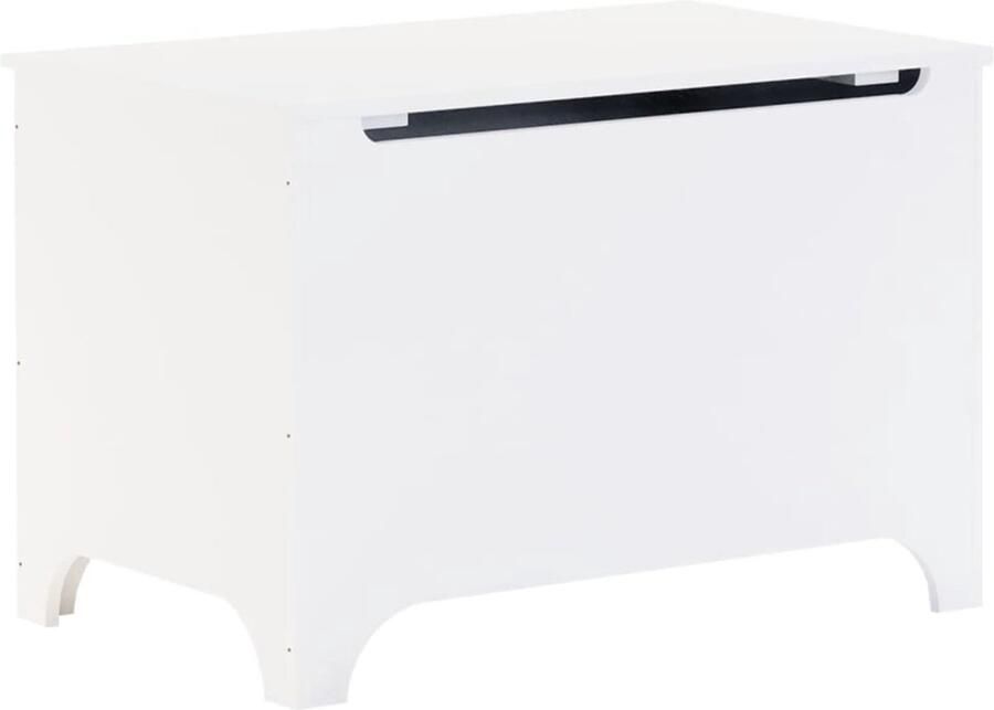 VidaXL Opbergbox met deksel RANA 80x49x54 cm massief grenenhout wit