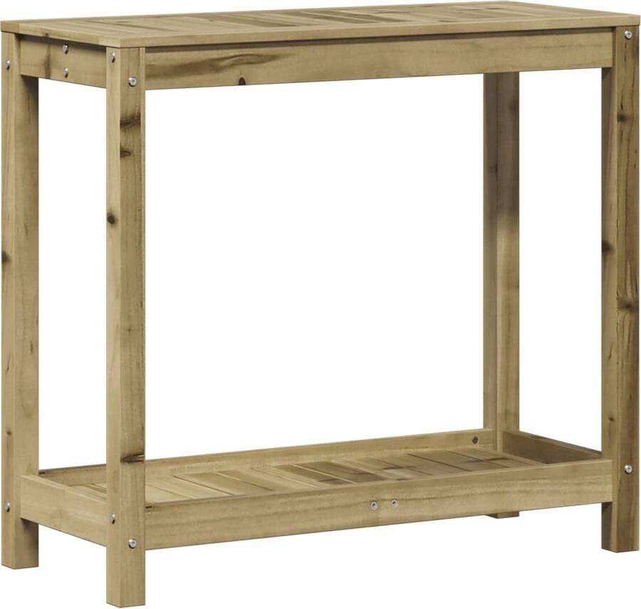 VidaXL Oppottafel met schap 82 5x35x75 cm geïmpregneerd grenenhout