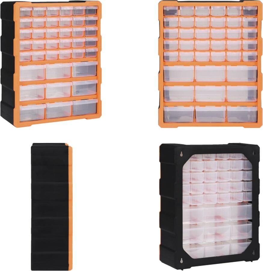 VidaXL Organiser met 39 lades 38x16x47 cm Organiser Organisers Lade Organiser Lade Organisers