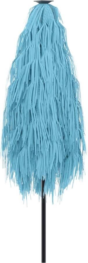 VidaXL Parasol met stalen paal 223x223x213 cm blauw