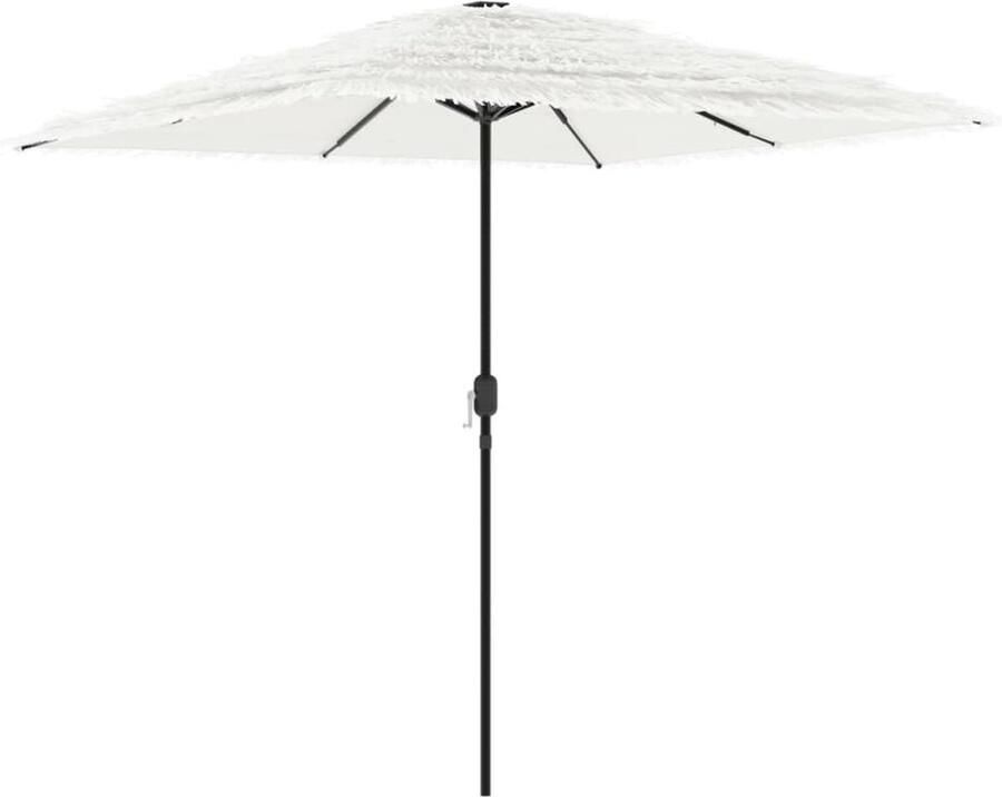 VidaXL Parasol met stalen paal 248x248x248 cm wit
