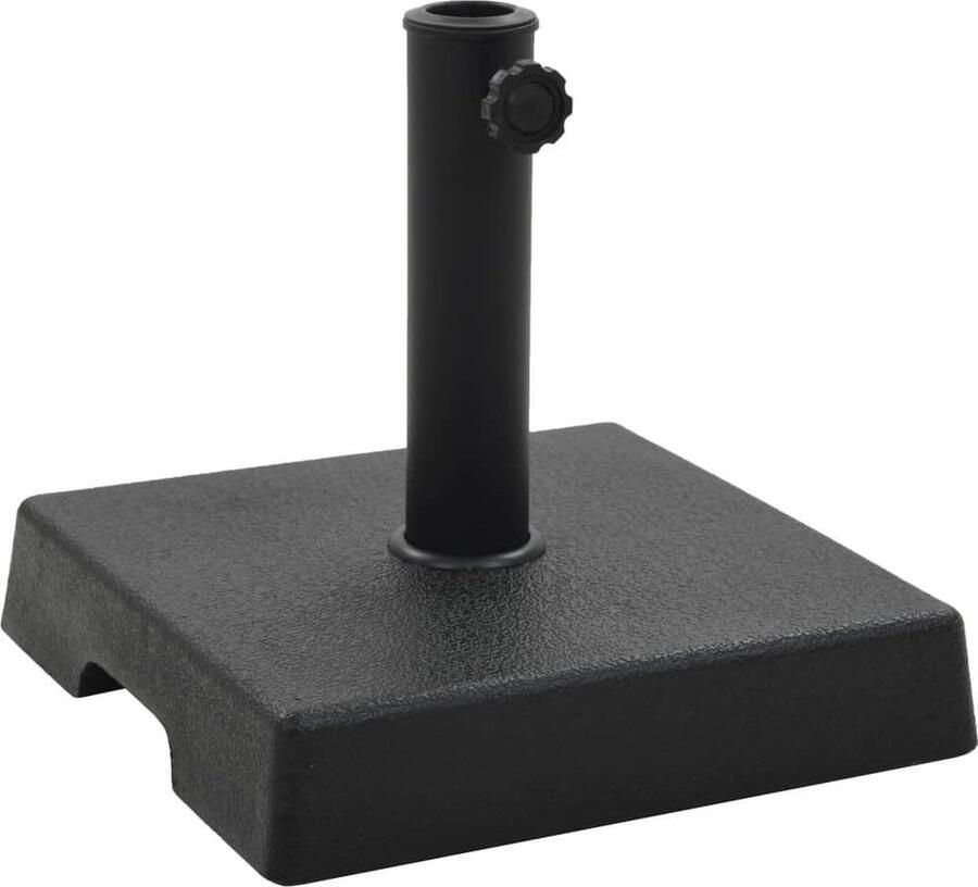 VidaXL Parasolvoet vierkant 8 kg polyresin zwart