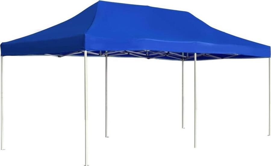 VidaXL Partytent professioneel inklapbaar 6x3 m aluminium blauw