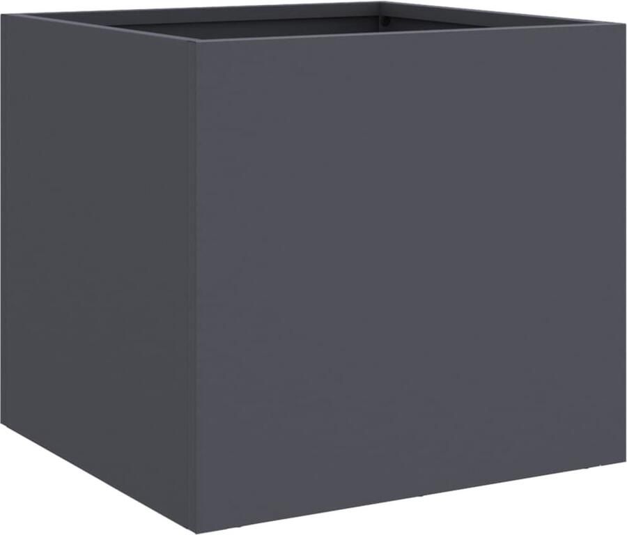 VidaXL Plantenbak 32x30x29 cm staal antracietkleurig
