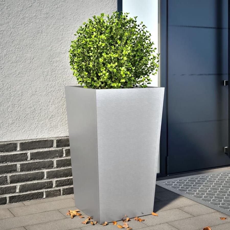 VidaXL Plantenbak 45x45x75 cm gegalvaniseerd staal
