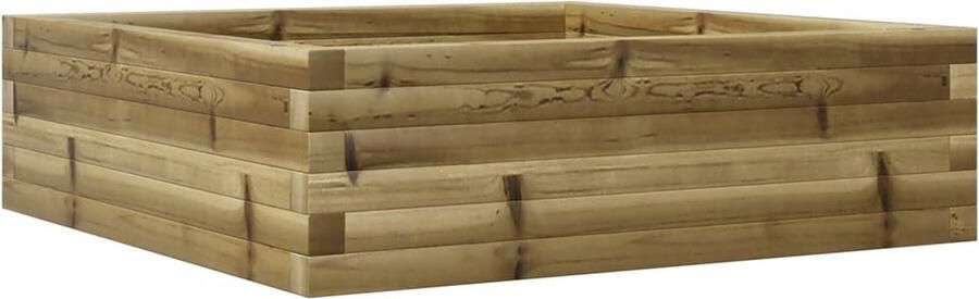 VidaXL Plantenbak 80x80x23 cm geïmpregneerd grenenhout