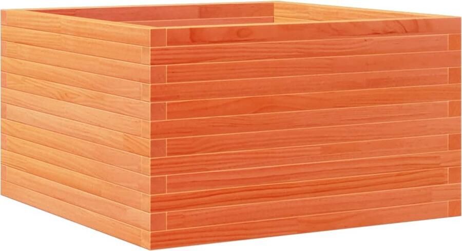 VidaXL Plantenbak 80x80x45 5 cm massief grenenhout wasbruin