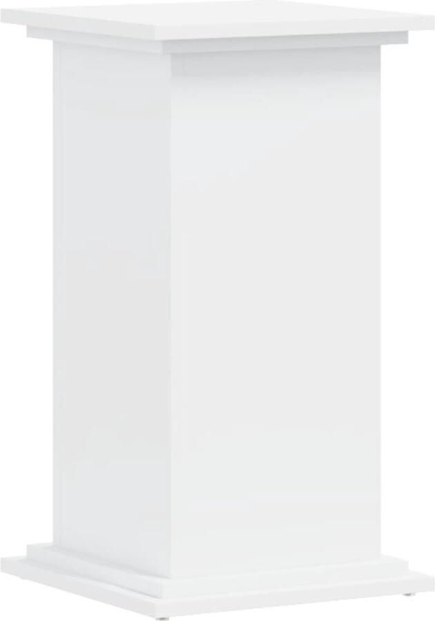 VidaXL Plantenstandaard 33x33x60 cm bewerkt hout wit
