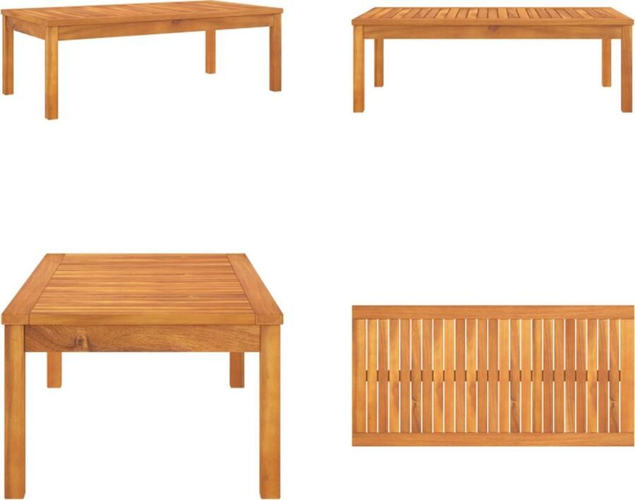 VidaXL Salontafel 100x50x33 cm massief acaciahout Salontafel Salontafels Theetafel Theetafels