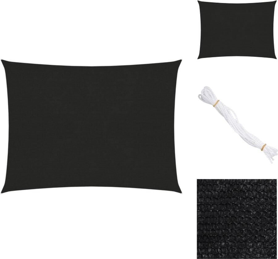 VidaXL Schaduwdoek HDPE 2 x 3.5 m UV-bestendig Ademend HDPE Parasol