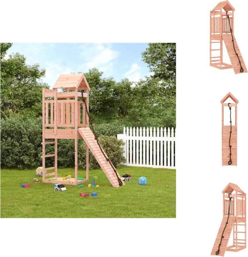 VidaXL Speeltoren Douglas Hout Multi-activiteitencentra 177 x 64 x 238 cm Speeltoestellencombinatie
