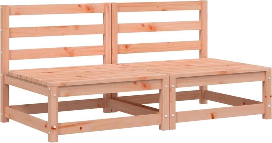 VidaXL Tuinbank zonder armleuningen 2 st 70x70x67 cm douglashout