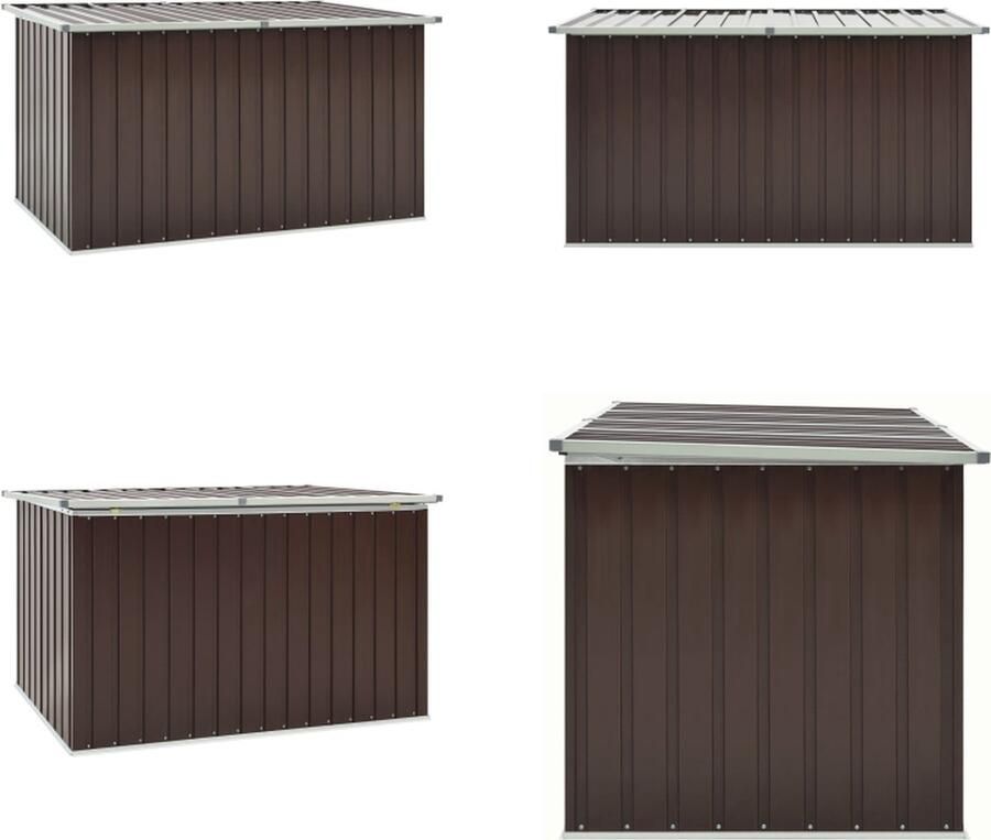 VidaXL Tuinbox 171x99x93 cm bruin Opslagkist Opslagkisten Opslag Kist Opslag Kisten