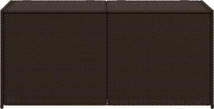 VidaXL Tuinbox 283 L poly rattan bruin
