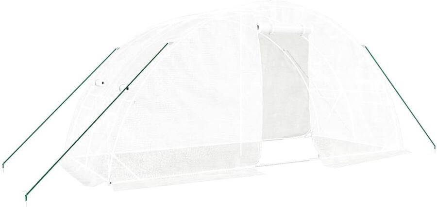 VidaXL Tuinkas met stalen frame 10 m² 5x2x2 3 m