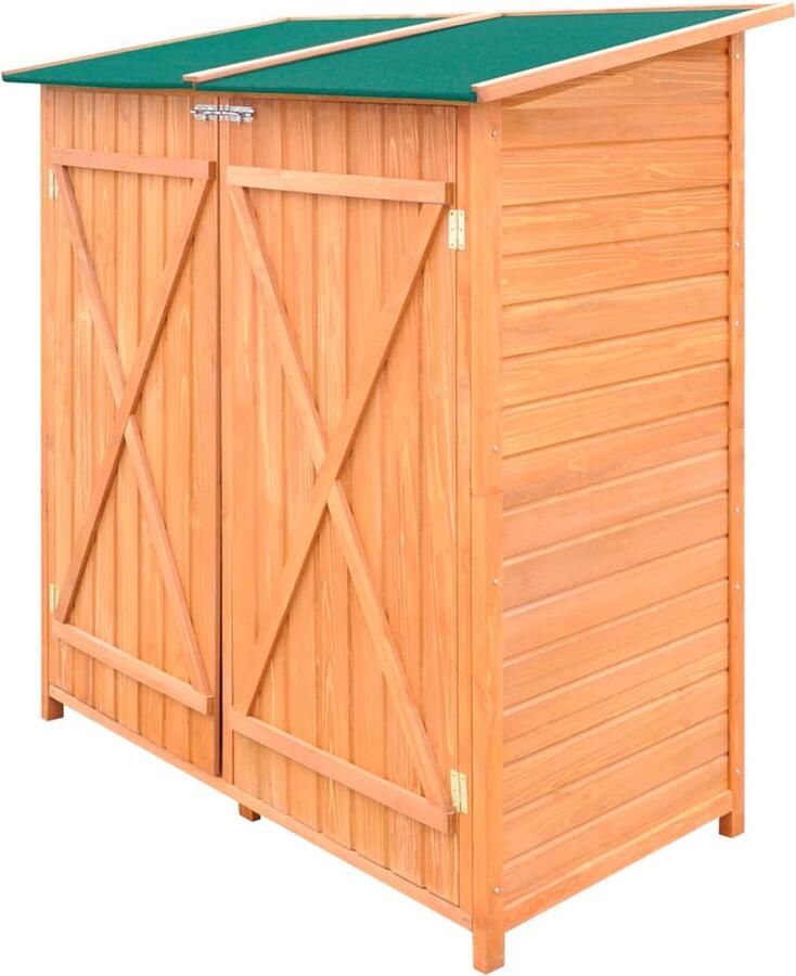 VIDAXL tuinschuur hout 139x68x160cm