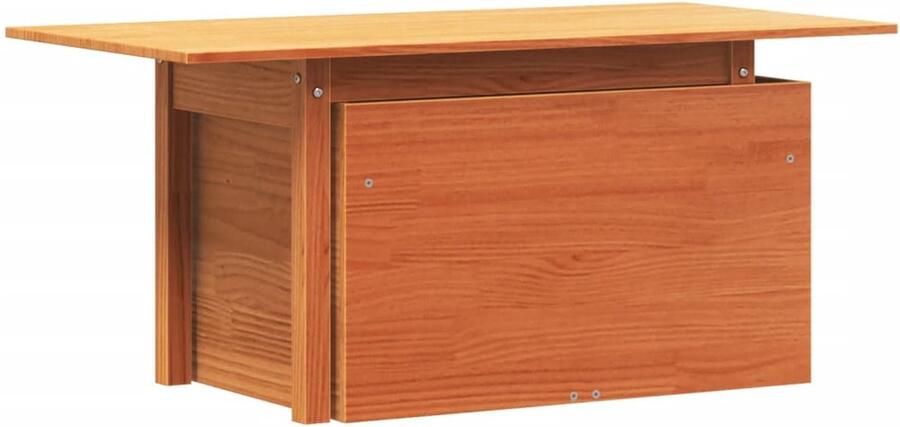 VidaXL Tuintafel 100x50x75 cm massief grenenhout wasbruin