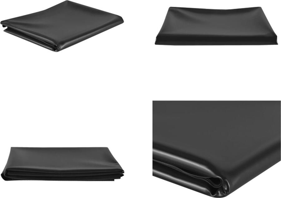 VidaXL Vijverfolie 0-5 mm 3x8 m PVC zwart Vijverfolie Vijverfolies Vijver Folie Vijverdoek
