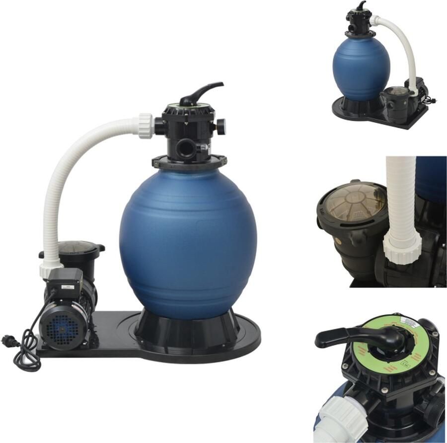 VidaXL Zandfilterpomp s Zwembadaccessoires 46 cm 16.800 L u Duurzaam Zwembadfilter