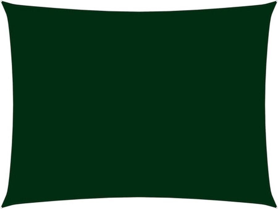 VidaXL Zonnescherm rechthoekig 2 5x4 5 m oxford stof donkergroen