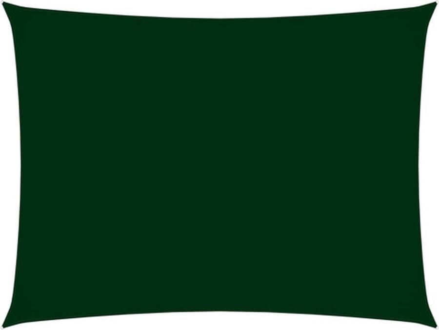 VidaXL Zonnescherm rechthoekig 2 5x4 m oxford stof donkergroen