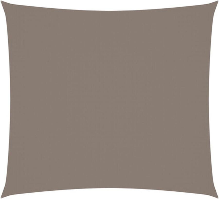 VidaXL Zonnescherm rechthoekig 2x2 5 m oxford stof taupe