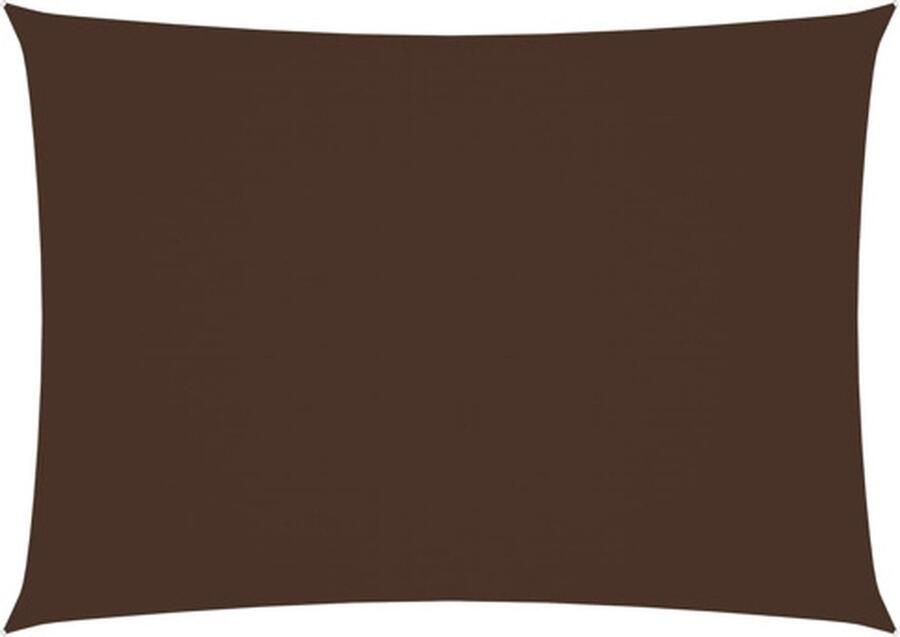 VidaXL Zonnescherm rechthoekig 3x4 m oxford stof bruin