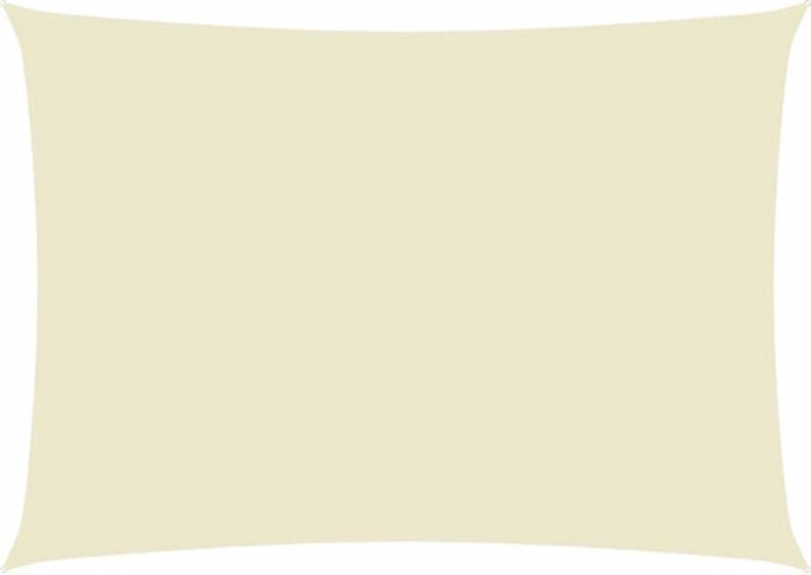 VidaXL Zonnescherm rechthoekig 6x8 m oxford stof crèmekleurig