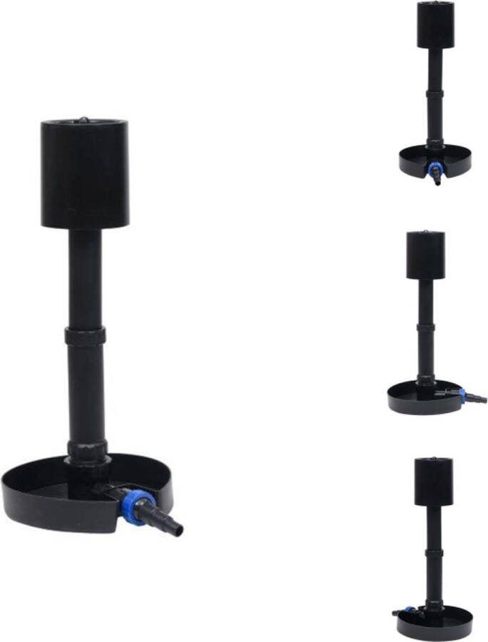 VidaXL Vijverskimmer voor helder water PVC 650-850 mm 8.000-16.000 L u zwart Fontein