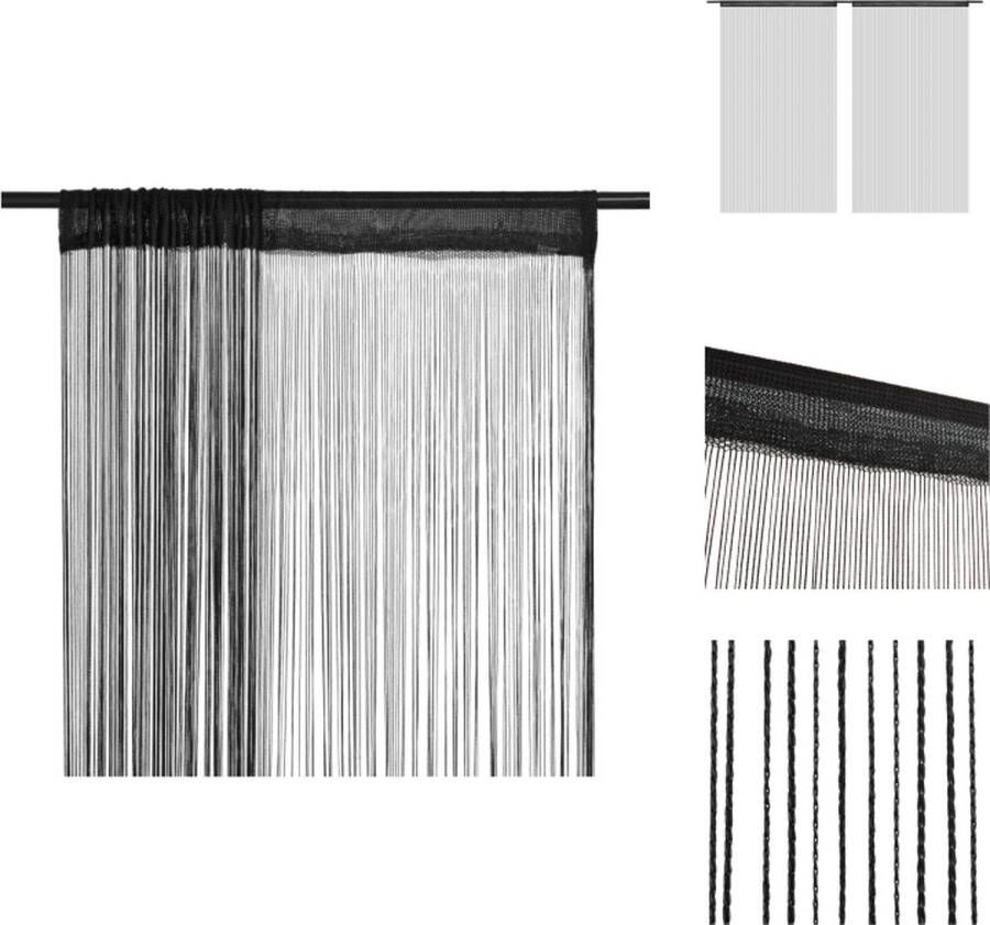 VidaXL Vliegengordijn Praktisch Deur- en Raamgordijn 100 x 250 cm Polyester Gordijn