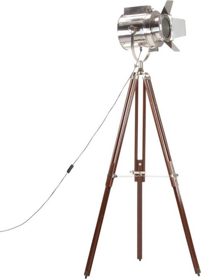 VidaXL Vloerlamp driepoot 180 cm massief mangohout