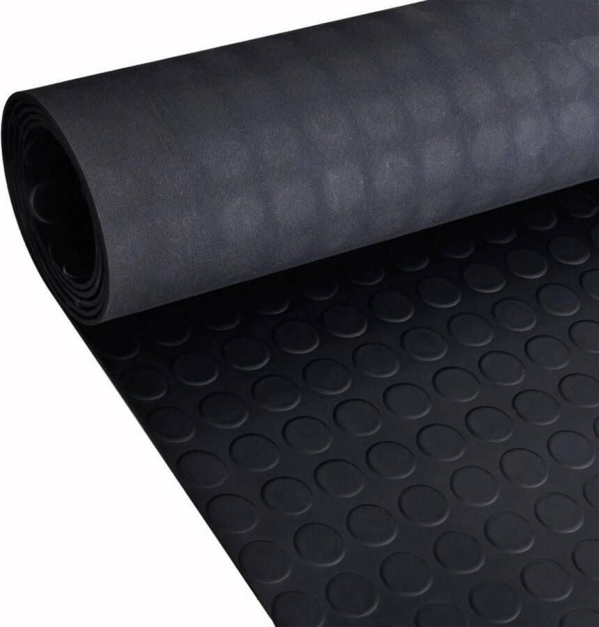 VidaXL Vloermat anti-slip 3 mm 1 5x2 m rubber stip