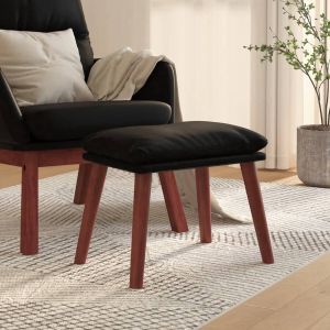 VidaXL Voetenbank 45x29 5x35 cm kunstleer zwart