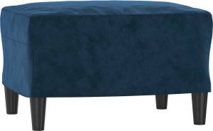 VidaXL Voetenbank 60x50x41 cm fluweel blauw
