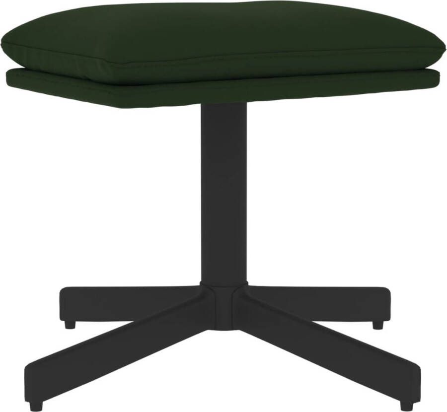 VidaXL -Voetenbank-60x60x36-cm-fluweel-donkergroen
