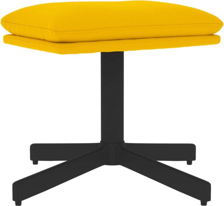 VidaXL -Voetenbank-60x60x36-cm-fluweel-mosterdgeel