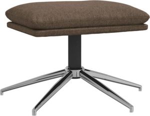 VidaXL Voetenbank 60x60x39 Cm Stof Taupe