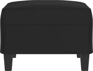 VidaXL Voetenbank 70x55x41 Cm Microvezelstof Zwart