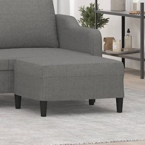 VidaXL Voetenbank 70x55x41 Cm Stof Donkergrijs