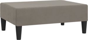 VidaXL Voetenbank 78x56x32 cm fluweel lichtgrijs