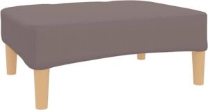 VidaXL Voetenbank 78x56x32 cm stof taupe