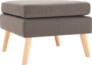 VidaXL Voetenbank Stof Taupe