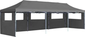 VidaXL Vouwtent Pop-up Met 5 Zijwanden 3x9 M Antraciet